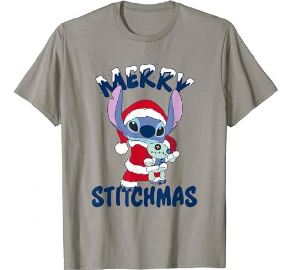 Disney Lilo Stitch Christmas Merry Stitchmas Portrait T-Shirt Disney Lilo Stitch Christmas Merry Stitchmas Portrait T-Shirt